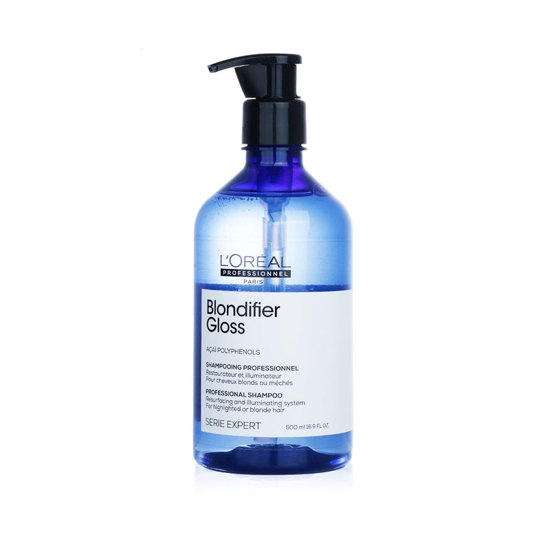ロレアル  Professionnel Serie Expert - Blondifier Gloss Acai Polyphenols Resurfacing and Illuminating System Shampoo (For Blonde Hair)   500ml/16.9oz