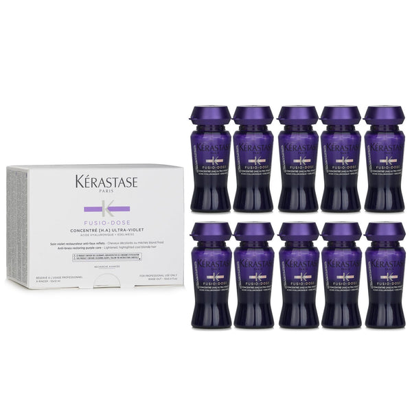 ケラスターゼ  Fusio-Dose Concentre H.A Ultra-Violet (For Lightened, Highlighted Cool Blonde Hair)   10x12ml/0.4oz