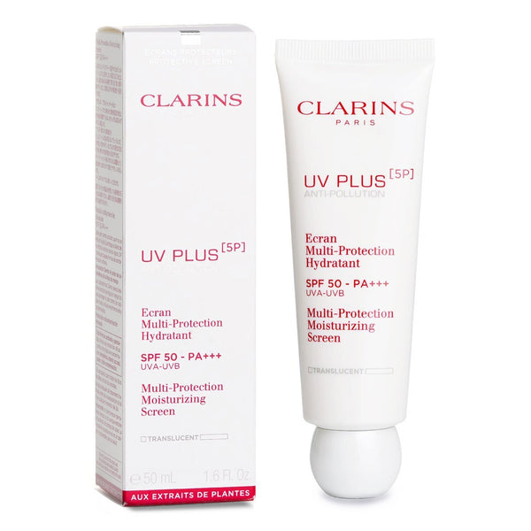 クラランス  UVプラス [5P] アンチポリューション マルチプロテクション モイスチャライジング スクリーン SPF50 - トランスルーセント   50ml/1.6oz