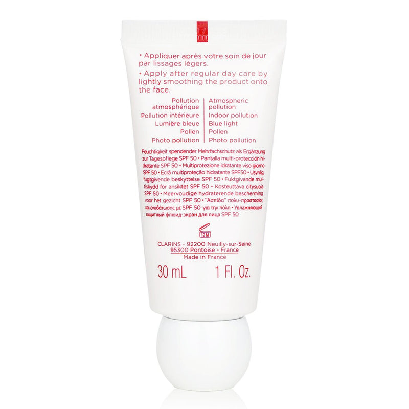 クラランス  UVプラス [5P] アンチポリューション マルチプロテクション モイスチャライジング スクリーン SPF50 - ローズ   30ml/1oz