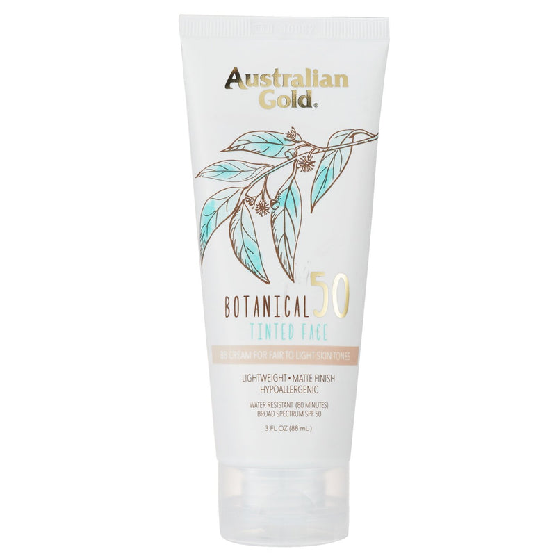 オーストラリアンゴールド  Botanical Tinted Face BB Cream SPF 50 - Fair to Light   89ml/3oz