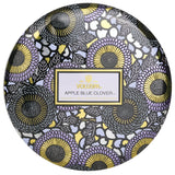 ボルスパ  3 Wick Decorative Tin Candle - Apple Blue Clover   340g/12oz