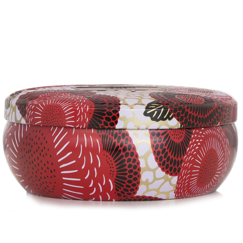 ボルスパ  3 Wick Decorative Tin Candle - Spiced Goji Tarocco Orange   340g/12oz