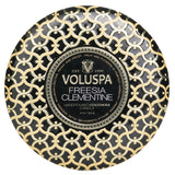 ボルスパ  3 Wick Decorative Tin Candle - Freesia Clementine   340g/12oz