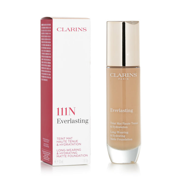 クラランス  エバーラスティング ロングウェアリング & ハイドレーティング マットファンデーション - # 111N Auburn   30ml/1oz