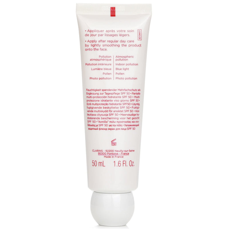 クラランス  UVプラス[5P] アンチポリューション マルチプロテクション モイスチャライジングスクリーン SPF50・ローズ   50ml/1.6oz
