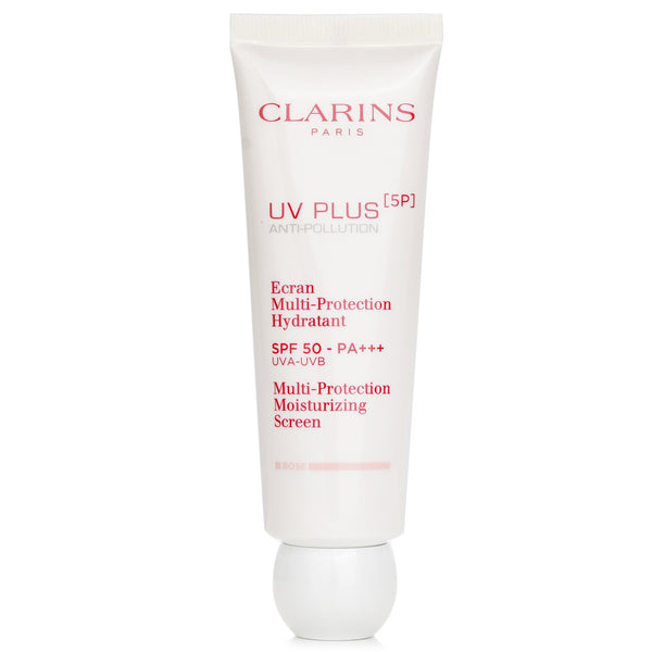 クラランス  UVプラス[5P] アンチポリューション マルチプロテクション モイスチャライジングスクリーン SPF50・ローズ   50ml/1.6oz
