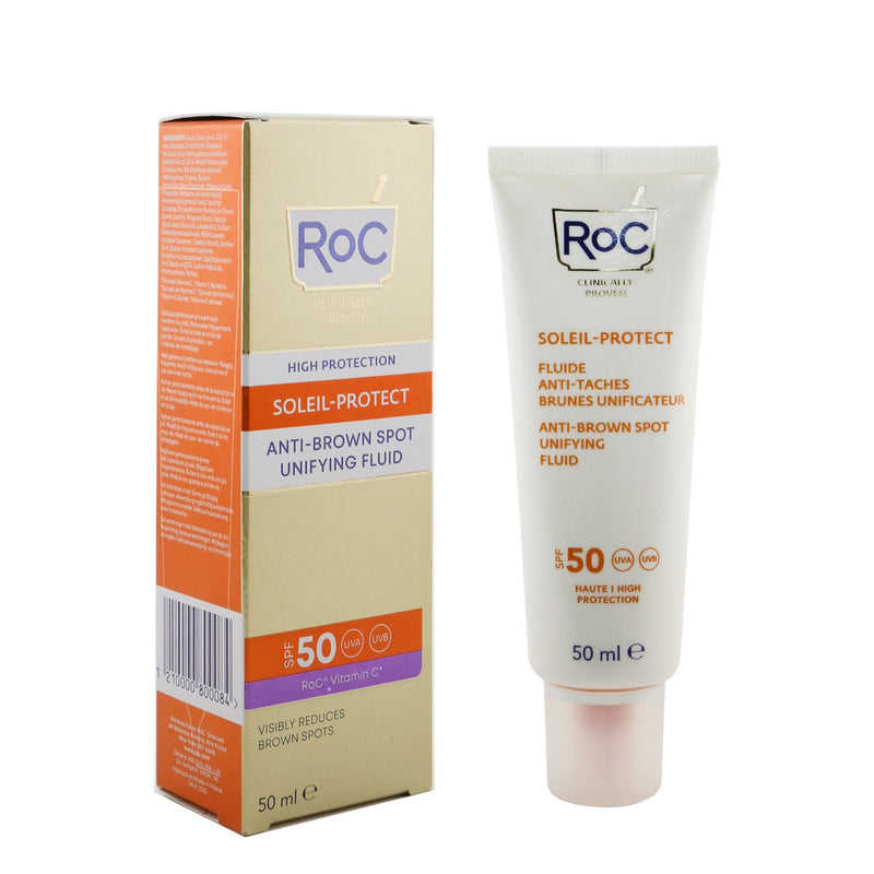 ロック  Soleil-Protect Anti-Brown Spot Unifying Fluid SPF 50 UVA & UVB (Visibly reduces Brown Spots)   50ml/1.69oz