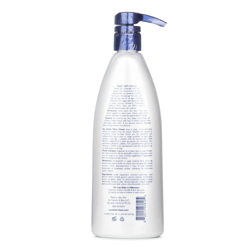 ヌードル&ブー  Super Soft Lotion - Fragrance Free - For Face & Body  (Dermatologist-Tested & Hypoallergenic)   473ml/16oz