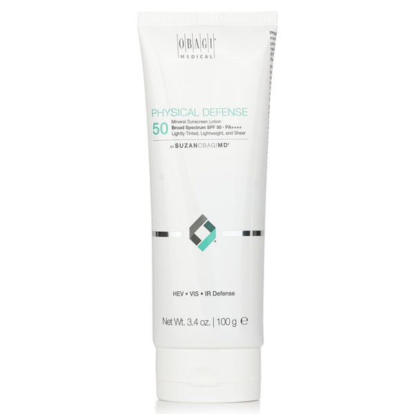 オバジ  SUZANOBAGIMD Physical Defense Broad Spectrum Mineral Sunscreen SPF 50 PA+++ (Lightly Tinted, Lightweight, & Sheer)   96.3g/3.4oz