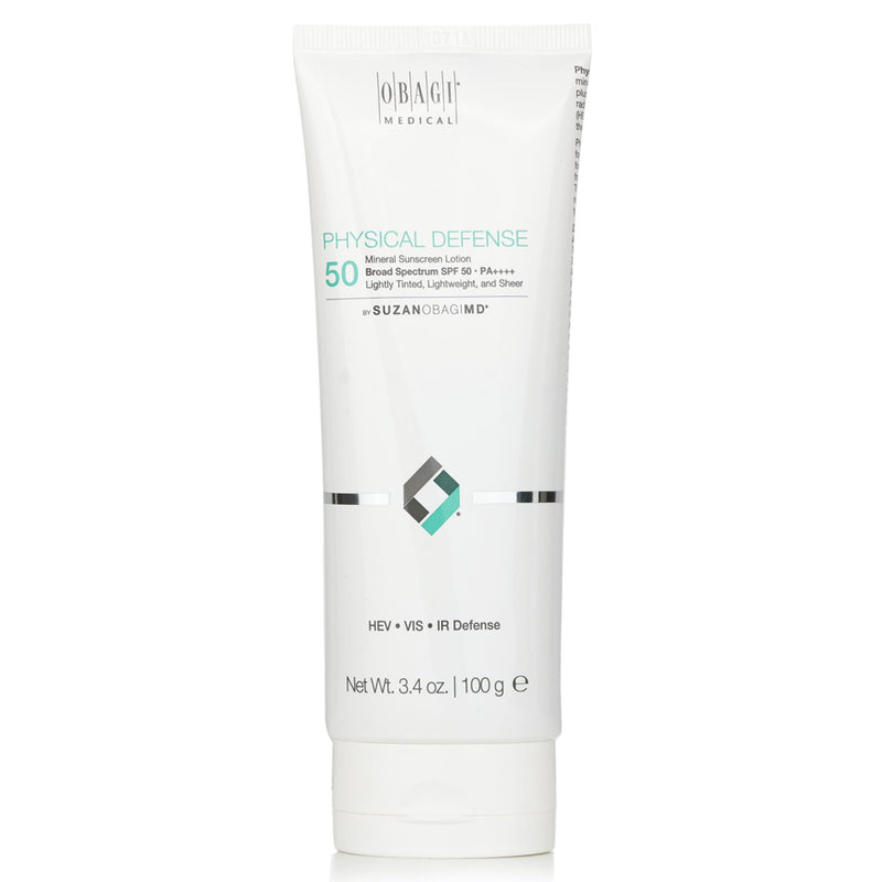 オバジ  SUZANOBAGIMD Physical Defense Broad Spectrum Mineral Sunscreen SPF 50 PA+++ (Lightly Tinted, Lightweight, & Sheer)   96.3g/3.4oz