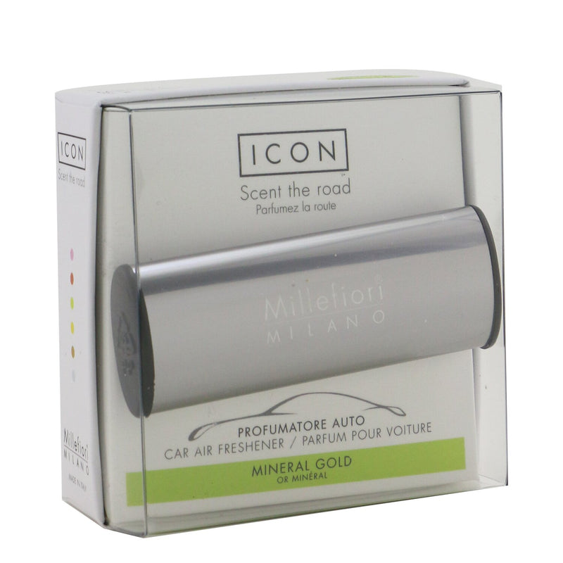 ミッレフィオーリ  Icon Metallo Car Air Freshener - Mineral Gold (Shinny Case)   1pc