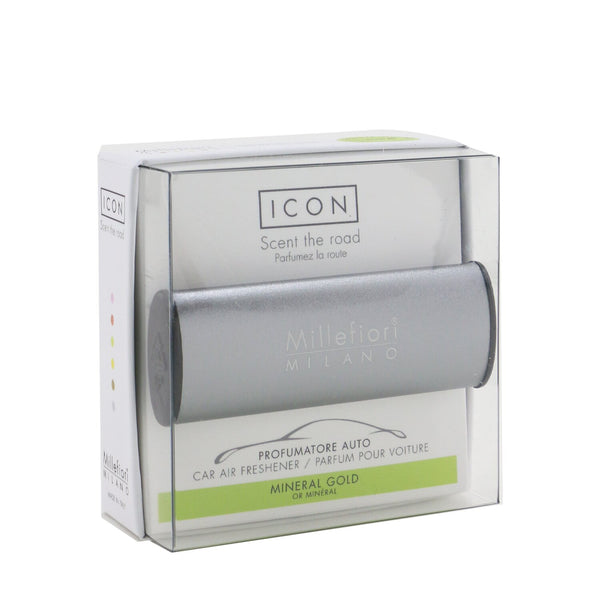 ミッレフィオーリ  Icon Metallo Car Air Freshener - Mineral Gold (Mat Case)   1pc