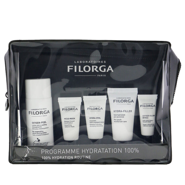 フィロルガ  100% ハイドレーション ルーチン セット: オキシジェン ピール 50ml+メソ マスク 7ml + ハイドラヒアル 7ml + ハイドラフィラー 15ml+ オキシジェン グロウ アイズ 4ml + バッグ   5pcs+1bag
