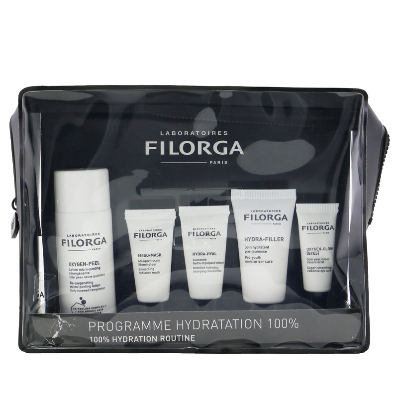 フィロルガ  100% ハイドレーション ルーチン セット: オキシジェン ピール 50ml+メソ マスク 7ml + ハイドラヒアル 7ml + ハイドラフィラー 15ml+ オキシジェン グロウ アイズ 4ml + バッグ   5pcs+1bag
