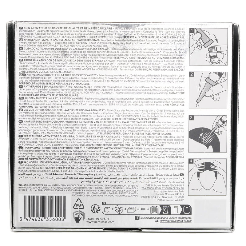 ケラスターゼ  Densifique Hair Density, Quality and Fullness Activator Programme   30x6ml/0.2oz