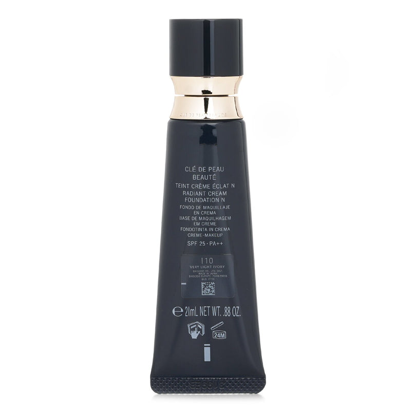 クレ・ド・ポー  Radiant Cream Foundation N SPF 25 - # I10 Very Light Ivory   21ml/0.88oz