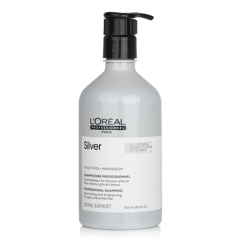 ロレアル  Professionnel Serie Expert - Silver Violet Dyes + Magnesium Neutralising and Brightening Shampoo (For Grey and White Hair)   500ml/16.9oz