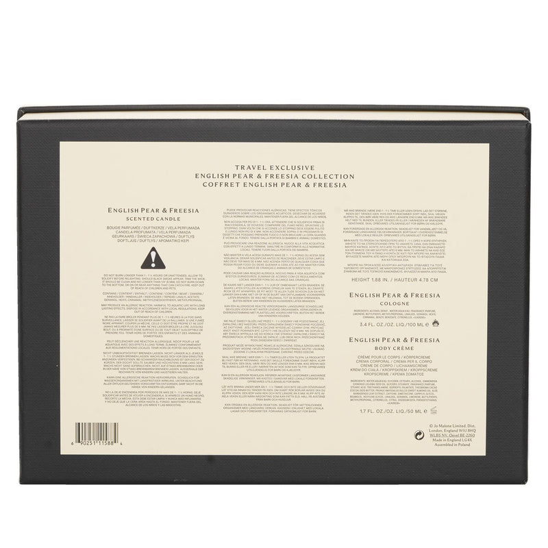 ジョーマローン  English Pear & Freesia Coffret: Cologne Spray 100ml/3.4oz + Body Cream 50ml/1.7oz + Scented Candle 4.78cm/1.88inches (Height)   3pcs