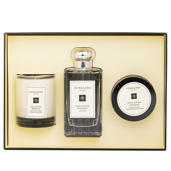 ジョーマローン  English Pear & Freesia Coffret: Cologne Spray 100ml/3.4oz + Body Cream 50ml/1.7oz + Scented Candle 4.78cm/1.88inches (Height)   3pcs