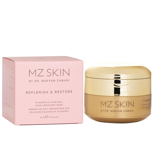 MZ スキン  リプレニッシュ & リストア プラセンタ & 幹細胞 ナイト リカバリー マスク   30ml/1.01oz