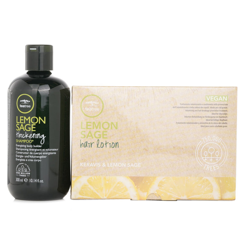 ポール　ミッチェル  Tea Tree Lemon Sage Program Set: Shampoo 300ml + Hair Lotion 12x6ml   13pcs