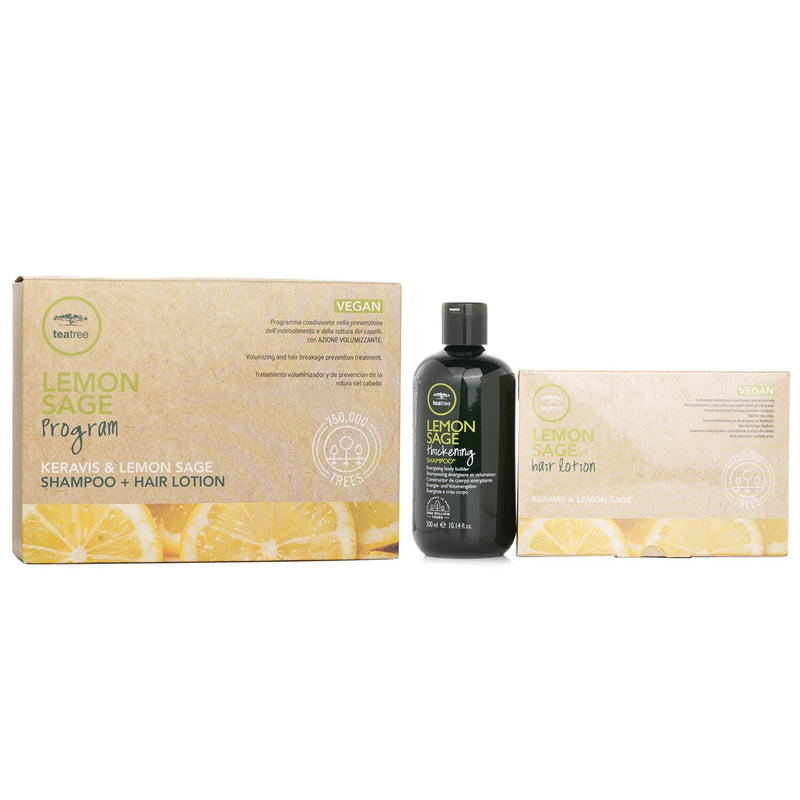 ポール　ミッチェル  Tea Tree Lemon Sage Program Set: Shampoo 300ml + Hair Lotion 12x6ml   13pcs