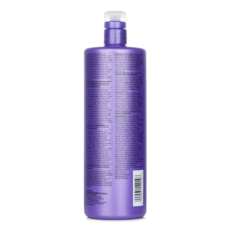 ポール　ミッチェル  Platinum Blonde Conditioner (Cools Brassiness - Eliminates Warmth)   1000ml/33.8oz