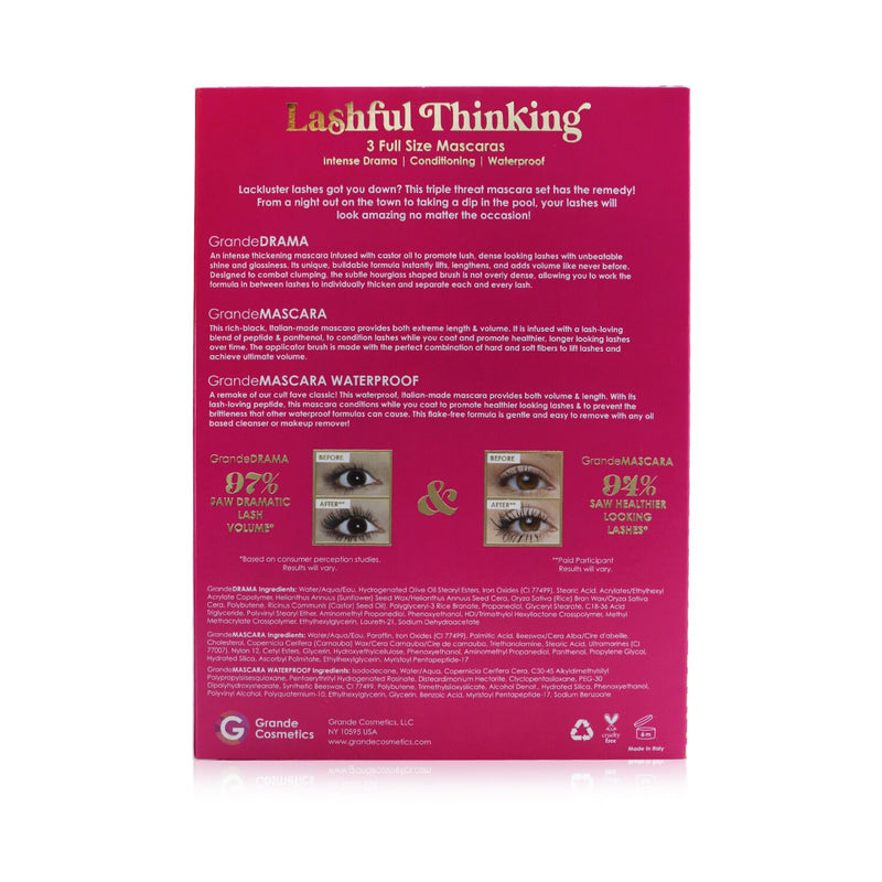 グランデコスメティクス (グランデラッシュ)  ラッシュフル シンキング セット (3x マスカラ)   3pcs