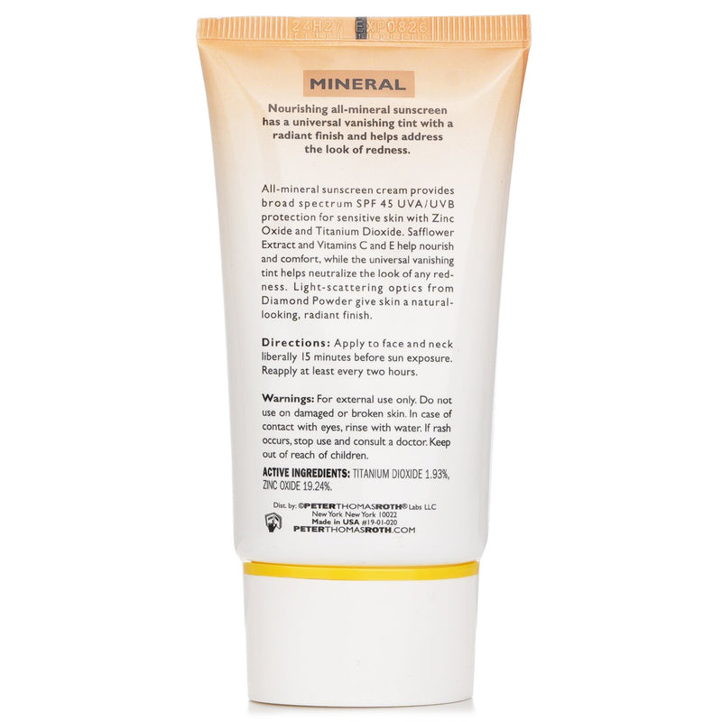 ピーター・トーマス・ロス  マックス ミネラル ティンテッド サンスクリーン ブロード スペクトラム SPF 45   50ml/1.7oz