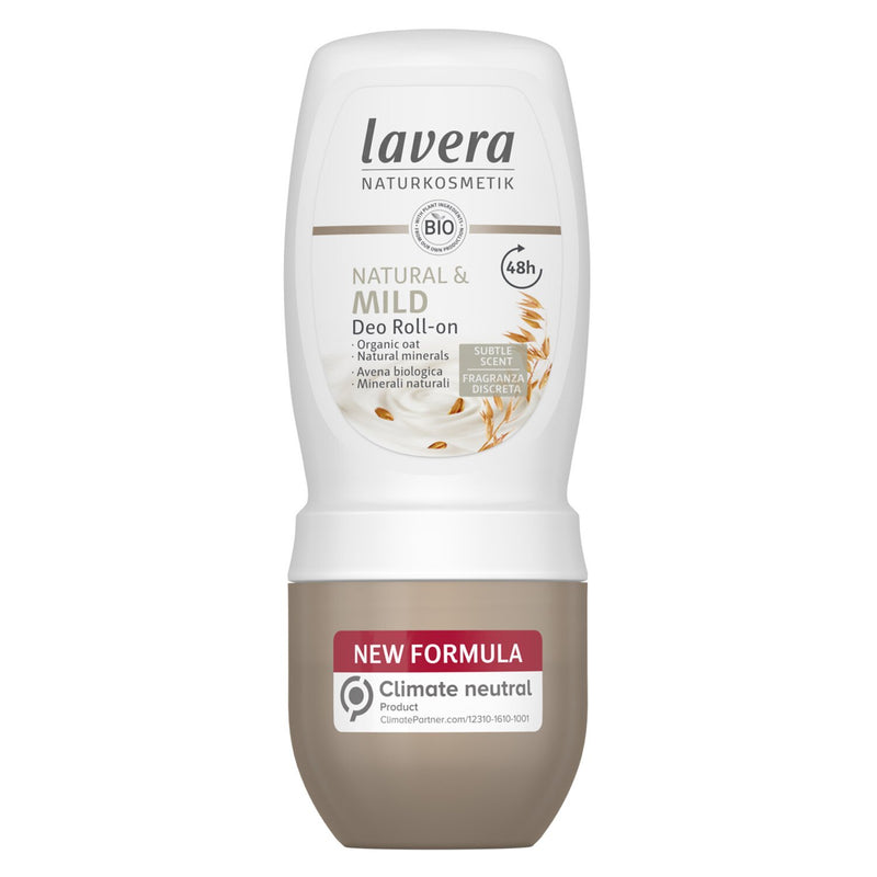 ラヴェーラ  デオ ロールオン (ナチュラル & マイルド) - オーガニック オーツ麦 & 天然ミネラル配合   50ml/1.7oz