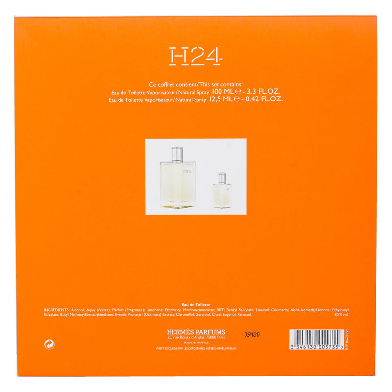 エルメス  H24 Coffret: Eau De Toilette Spray 100ml/3.3oz + Eau De Toilette Spray 12.5ml/0.42oz   2pcs