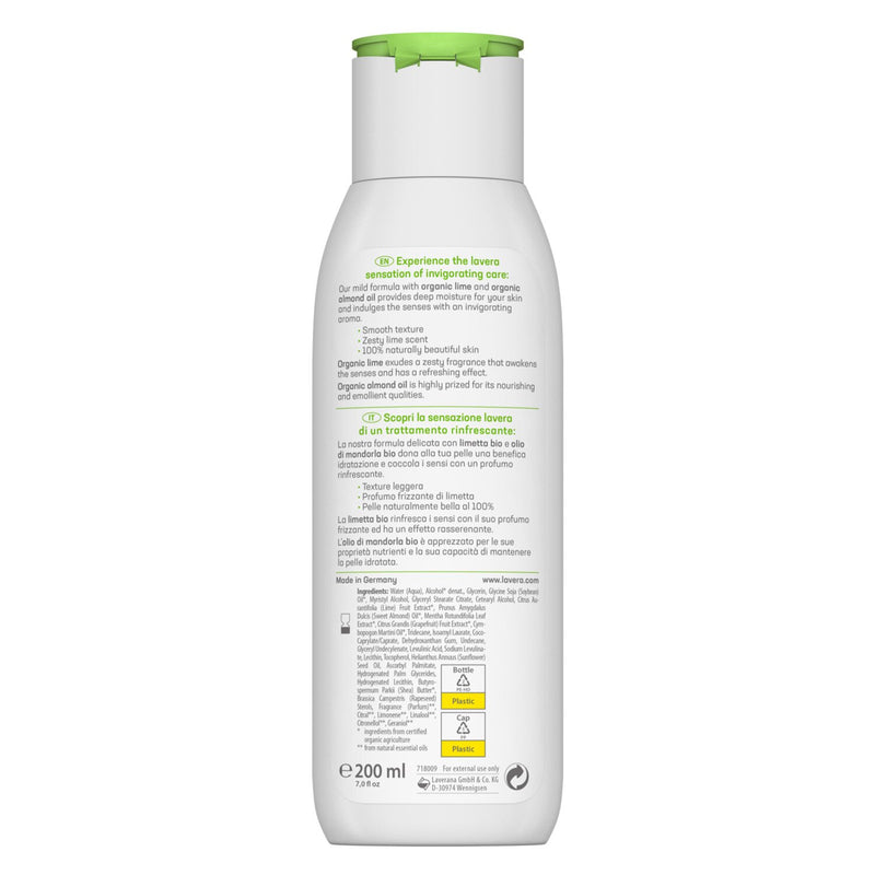 ラヴェーラ  ボディ ローション (リグレッシング) - ライム & オーガニック アーモンド オイル配合 - ノーマル肌用   200ml/7oz