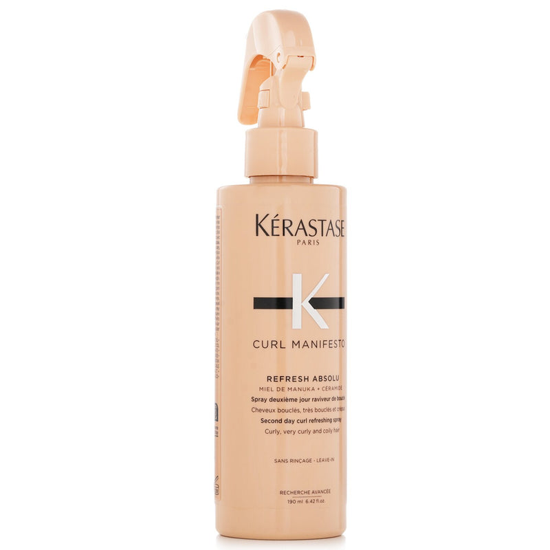 ケラスターゼ  Curl Manifesto Refresh Absolu Second Day Curl Refreshing Spray (For Curly, Very Curly & Coily Hair)   190ml/6.4oz