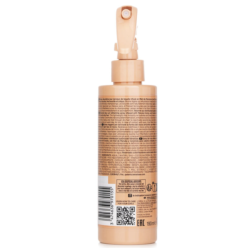 ケラスターゼ  Curl Manifesto Refresh Absolu Second Day Curl Refreshing Spray (For Curly, Very Curly & Coily Hair)   190ml/6.4oz
