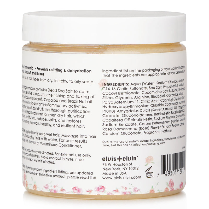 エルヴィス + エルヴィン  Purifying Shampoo With Dead Sea Salt   240ml/8oz
