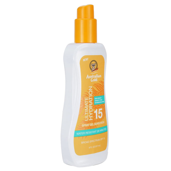 オーストラリアンゴールド  スプレー ジェル サンスクリーン SPF 15 (アルティメット ハイドレーション)   237ml/8oz