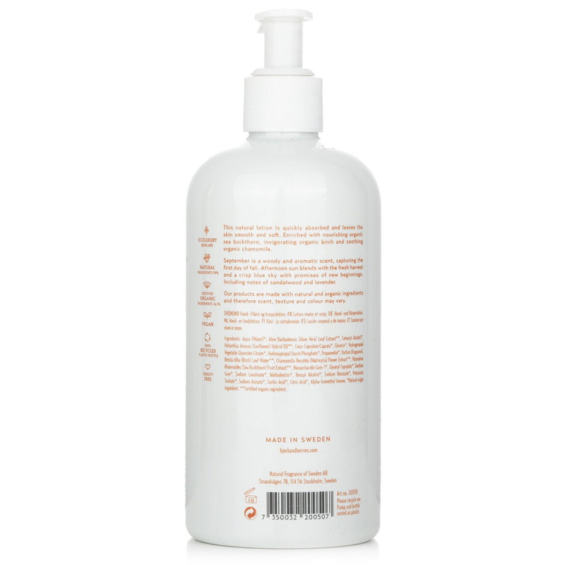 ビヨルク & ベリーズ  September Hand & Body Lotion   400ml/13.5oz