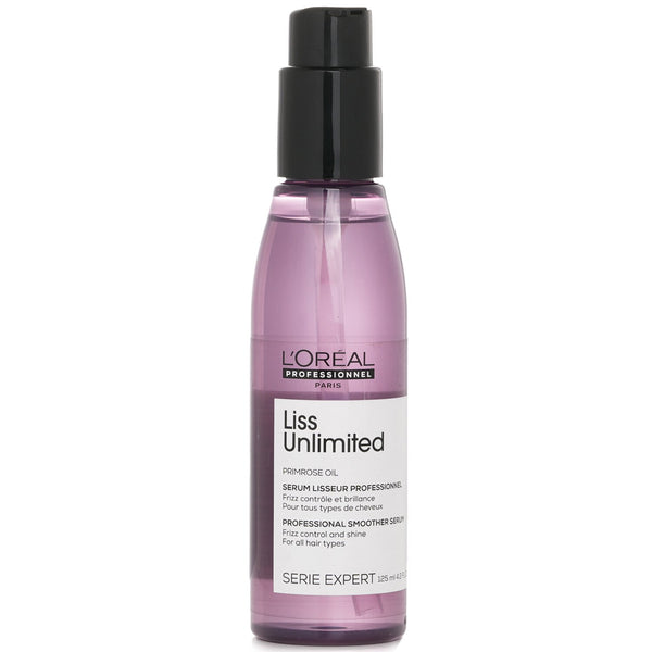 ロレアル  Professionnel Serie Expert - Liss Unlimited Primrose Oil Frizz Control & Shine Smoother Serum (All Hair Type)   125ml/4.2oz