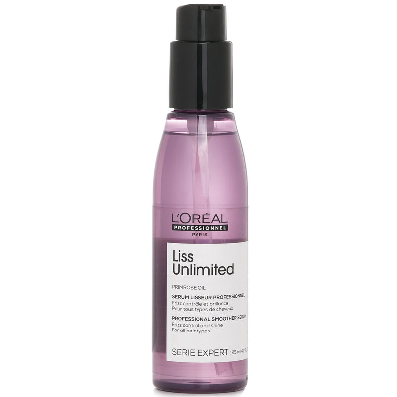 ロレアル  Professionnel Serie Expert - Liss Unlimited Primrose Oil Frizz Control & Shine Smoother Serum (All Hair Type)   125ml/4.2oz