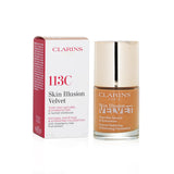 クラランス  スキンイリュージョンベルベット ナチュラルマティファイング&ハイドレーティングファンデーション - # 113C Chestnut   30ml/1oz