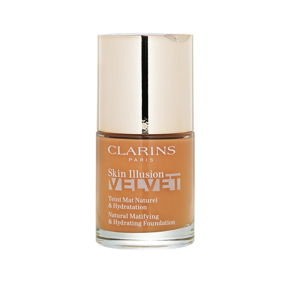 クラランス  スキンイリュージョンベルベット ナチュラルマティファイング&ハイドレーティングファンデーション - # 113C Chestnut   30ml/1oz