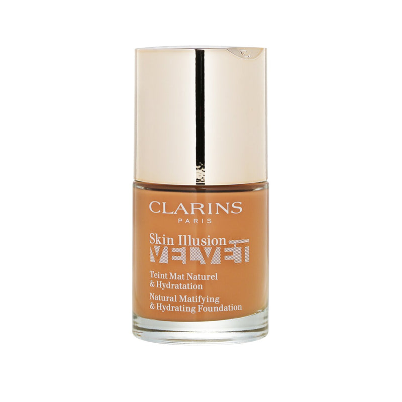 クラランス  スキンイリュージョンベルベット ナチュラルマティファイング&ハイドレーティングファンデーション - # 113C Chestnut   30ml/1oz