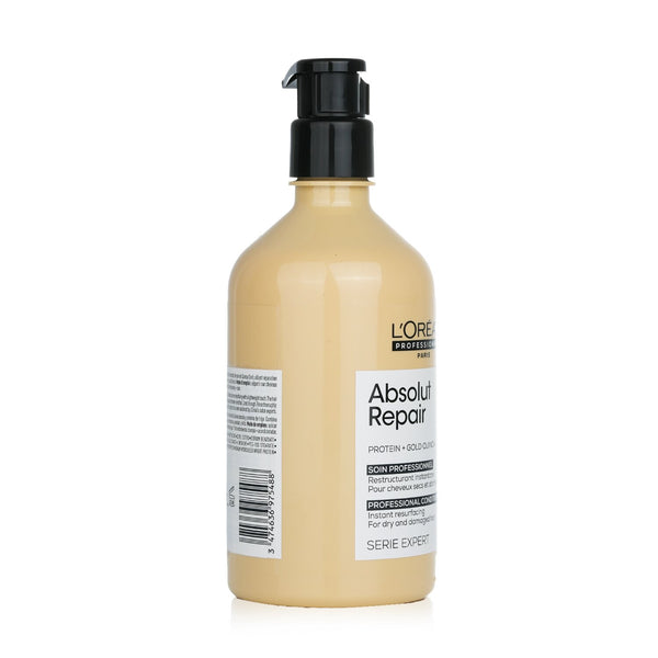 ロレアル  Professionnel Serie Expert - Absolut Repair Protein + Gold Quinoa Instant Resurfacing Conditioner (For Dry & Damaged Hair)   500ml/16.9oz