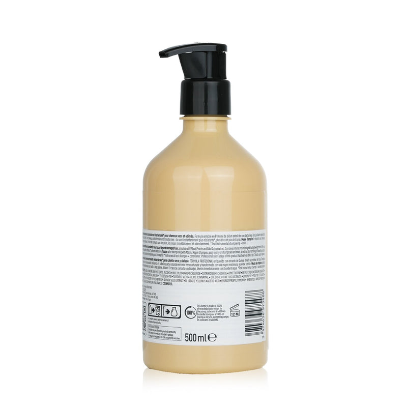 ロレアル  Professionnel Serie Expert - Absolut Repair Protein + Gold Quinoa Instant Resurfacing Conditioner (For Dry & Damaged Hair)   500ml/16.9oz