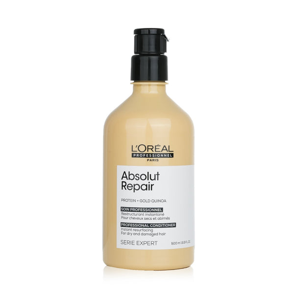 ロレアル  Professionnel Serie Expert - Absolut Repair Protein + Gold Quinoa Instant Resurfacing Conditioner (For Dry & Damaged Hair)   500ml/16.9oz