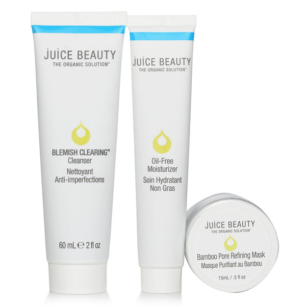 ジュースビューティ  Blemish Clearing Solutions Kit : Cleanser + Moisturizer + Mask + Washcloth (Unboxed)   3pcs+1cloth