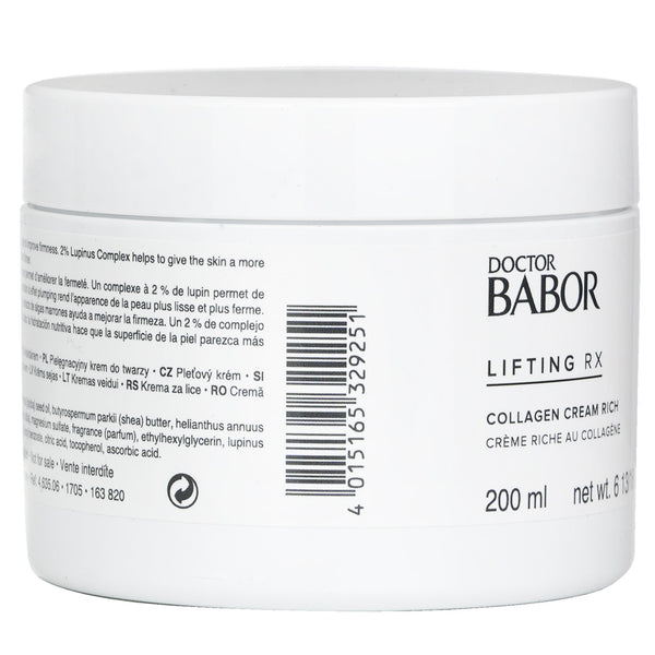 バボール  Doctor Babor Lifting Rx Collagen Cream Rich (Salon Size)   200ml/6.76oz