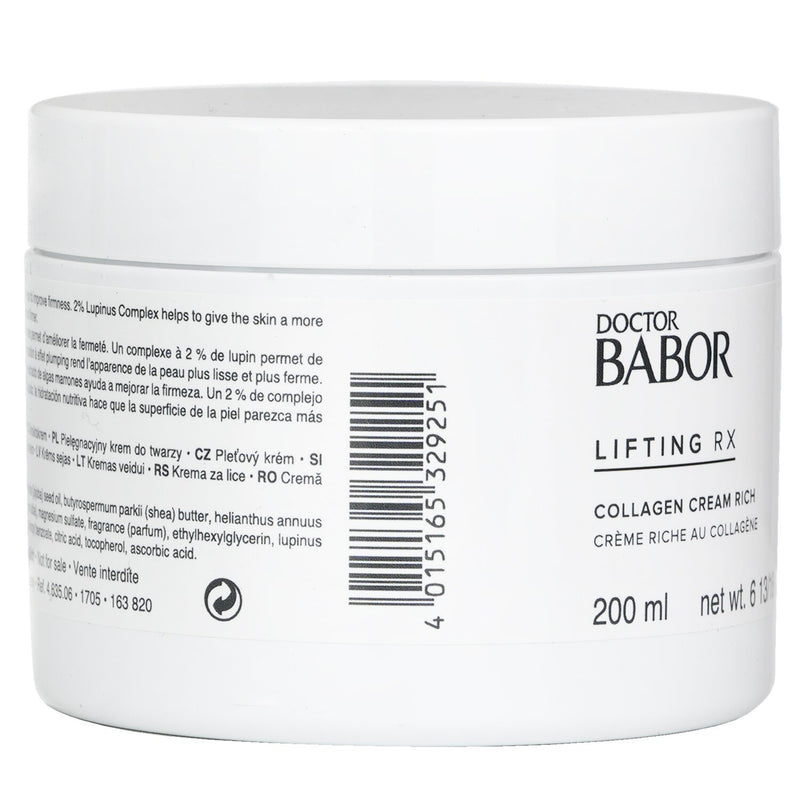 バボール  Doctor Babor Lifting Rx Collagen Cream Rich (Salon Size)   200ml/6.76oz