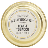 パディワックス  Apothecary Candle - Teak & Tobacco   56g/2oz